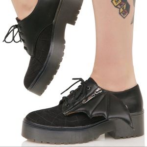 Walking In My Web Heavy Sole Flats by Iron Fist